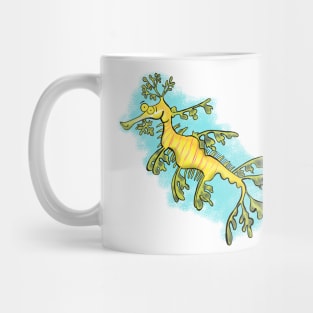 Cute leafy seadragon cartoon Mug